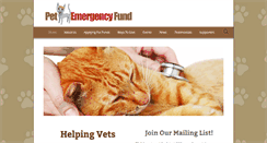 Desktop Screenshot of petemergencyfund.org